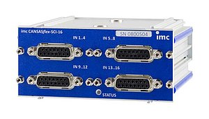 imc CANSAS<i>flex</i>-SC16 16 kanaliges CAN-Messmodul für Spannung, Strom (20 mA) und Temperatur
